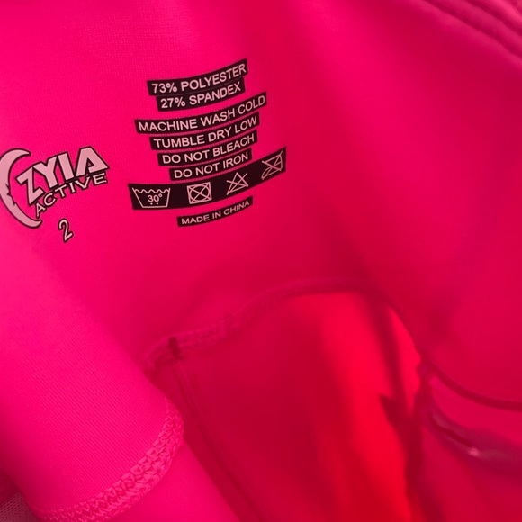 Hot Pink Zyia Leggings - Picture 3 of 3